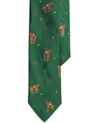 Polo Ralph Lauren - Equestrian Patterned Silk Tie - Lyst