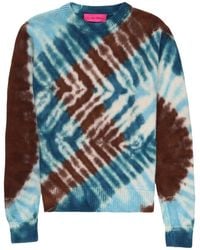 The Elder Statesman - Zigzag Crew-Neck Jumper - Lyst