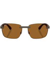Ray-Ban - Rectangle-Frame Rimless Sunglasses - Lyst