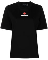 DSquared² - T-Shirt Mit Logo-Print - Lyst
