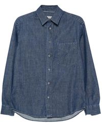 Canali - Chest-Pocket Denim Shirt - Lyst