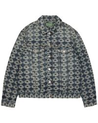 DENIM TEARS - Jacquard Wreath Denim Jacket - Lyst