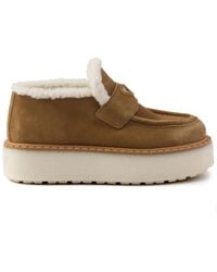 Prada - Loafer Aus Wildleder - Lyst