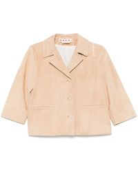 Marni - Suede Jacket - Lyst