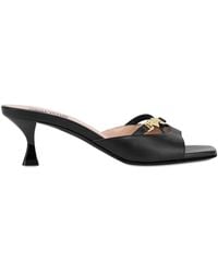 Love Moschino - Logo Detail Sandals - Lyst