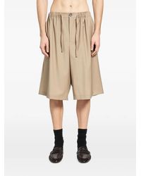 ROSE BURRITO - Virgin Wool Drawstring Tailored Shorts - Lyst