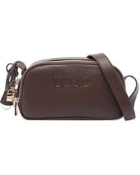 Liu Jo - Medium Logo-Embossed Zip-Top Shoulder Bag - Lyst