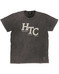 HTC - Logo-Print Distressed T-Shirt - Lyst