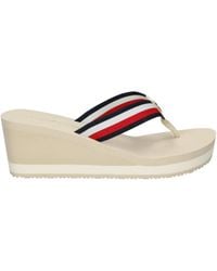 Tommy Hilfiger - 68mm Corporate Wedge Platform Sandals - Lyst