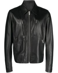 Ferragamo - Leather Blouson Jacket - Men's - Lambskin - Lyst