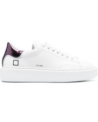 Date - Sfera Low-top Leather Sneakers - Lyst