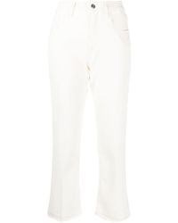 Jacob Cohen - High Waist Cropped Trousers - Lyst