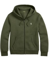 Polo Ralph Lauren - Logo-Embroidered Zip-Up Hoodie - Lyst