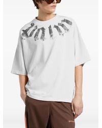 Palm Angels - Big Neck Logo-Print T-Shirt - Lyst