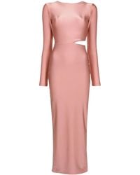 Lethicia Bronstein - Abito Sophia Lungo Con Cut-Out - Lyst