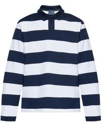 Paul & Shark - Striped Long-Sleeve Polo Shirt - Lyst