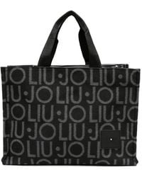 Liu Jo - Logo-Jacquard Top-Handle Tote Bag - Lyst