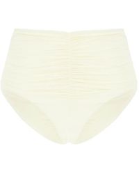 MAISON ANANA - Ruched High-Waisted Bikini Bottoms - Lyst
