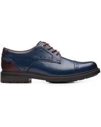 Clarks - Un Shire Vibe Brogue-Detail Derby Shoes - Lyst