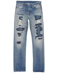 Acne Studios - Mended Denim Jeans - Lyst