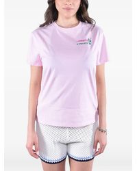 MC2 Saint Barth - T-Shirt Emilie À Slogan Brodé - Lyst