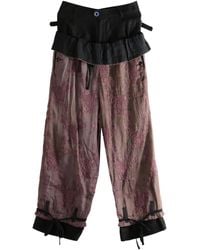 Commun's - Floral Trousers - Lyst