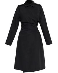 Burberry - Midi-Jurk Met Ceintuur - Lyst