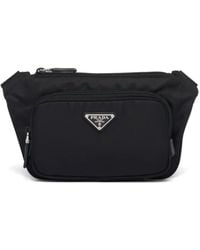 Prada - Marsupio Re-Nylon Con Applicazione - Lyst