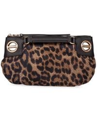 Borbonese - Mini London Leopard-Print Clutch Bag - Lyst