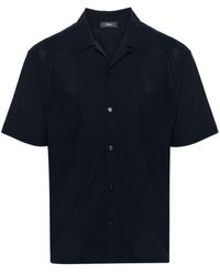 Herno - Short-sleeve Cotton Shirt - Lyst