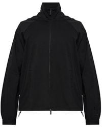 Emporio Armani - Cardigan Zippé À Logo Brodé - Lyst