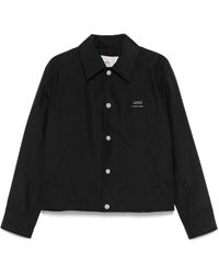 Ami Paris - Logo-Lettering Shirt Jacket - Lyst