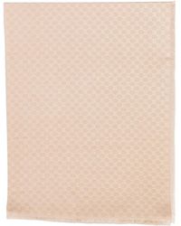 Gucci - Printed Gg Cotton Wool Lamé Scarves - Lyst