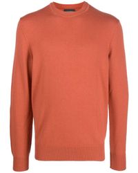Emporio Armani - Pull En Laine Vierge À Logo Brodé - Lyst