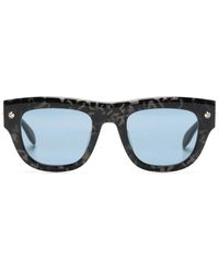 McQueen - Stud-Detailed Tinted Sunglasses - Lyst