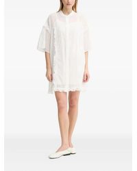 Isabelle Blanche - Robe-Chemise À Bords Volantés - Lyst