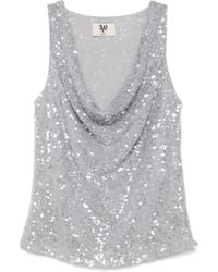 Aniye By - Sequined Tank Top - Lyst