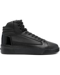 Calvin Klein - Lace-Up Leather Sneakers - Lyst