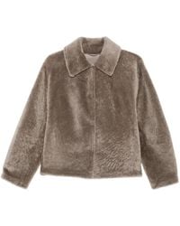 Manzoni 24 - Shearling-Finish Collared Jacket - Lyst