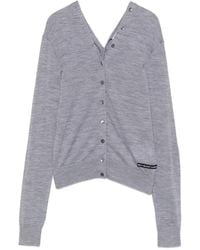 Alexander Wang - Cárdigan Con Hombros Descubiertos Y Botones - Lyst