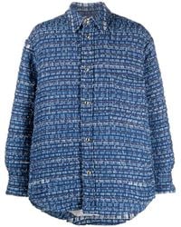 Thom Browne - Denim-Tweed Shirt Jacket - Lyst