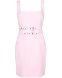 Liu Jo - Short Sheath Dress With Buckles - Lyst