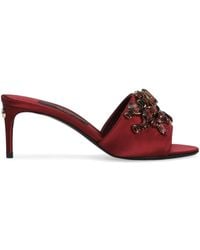 Dolce & Gabbana - Mules Mit Kristallen 60Mm - Lyst