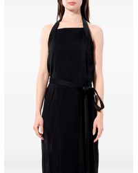 Balenciaga - Belted Halterneck Maxi Dress - Lyst