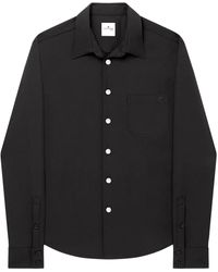 Courreges - Oversized Shirt With Pocket And Logo Plaque - Lyst
