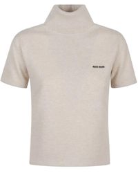 Miu Miu - Cashmere Turtleneck Sweater - Lyst