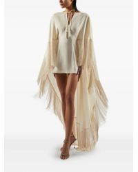 ‎Taller Marmo - 1970 Fringe-Trim Mini Dress - Lyst