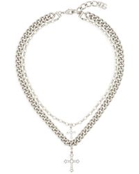 Dolce & Gabbana - Collar con colgante de cruz - Lyst