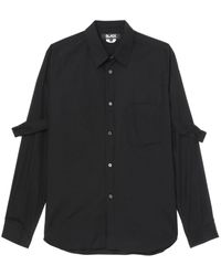 COMME DES GARÇON BLACK - Camisa con detalle de hebillas - Lyst