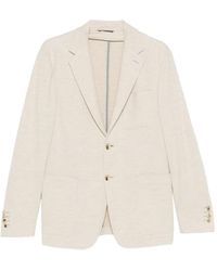 Canali - Blazer Con Botones Y Bolsillo - Lyst